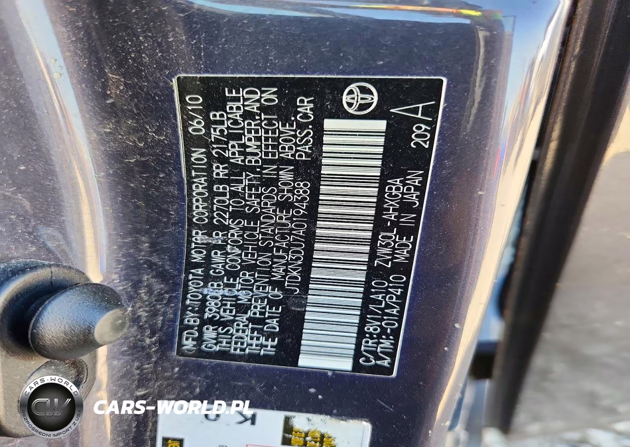 2010 Toyota Prius V VIN:JTDKN3DU7A0194388 - 12