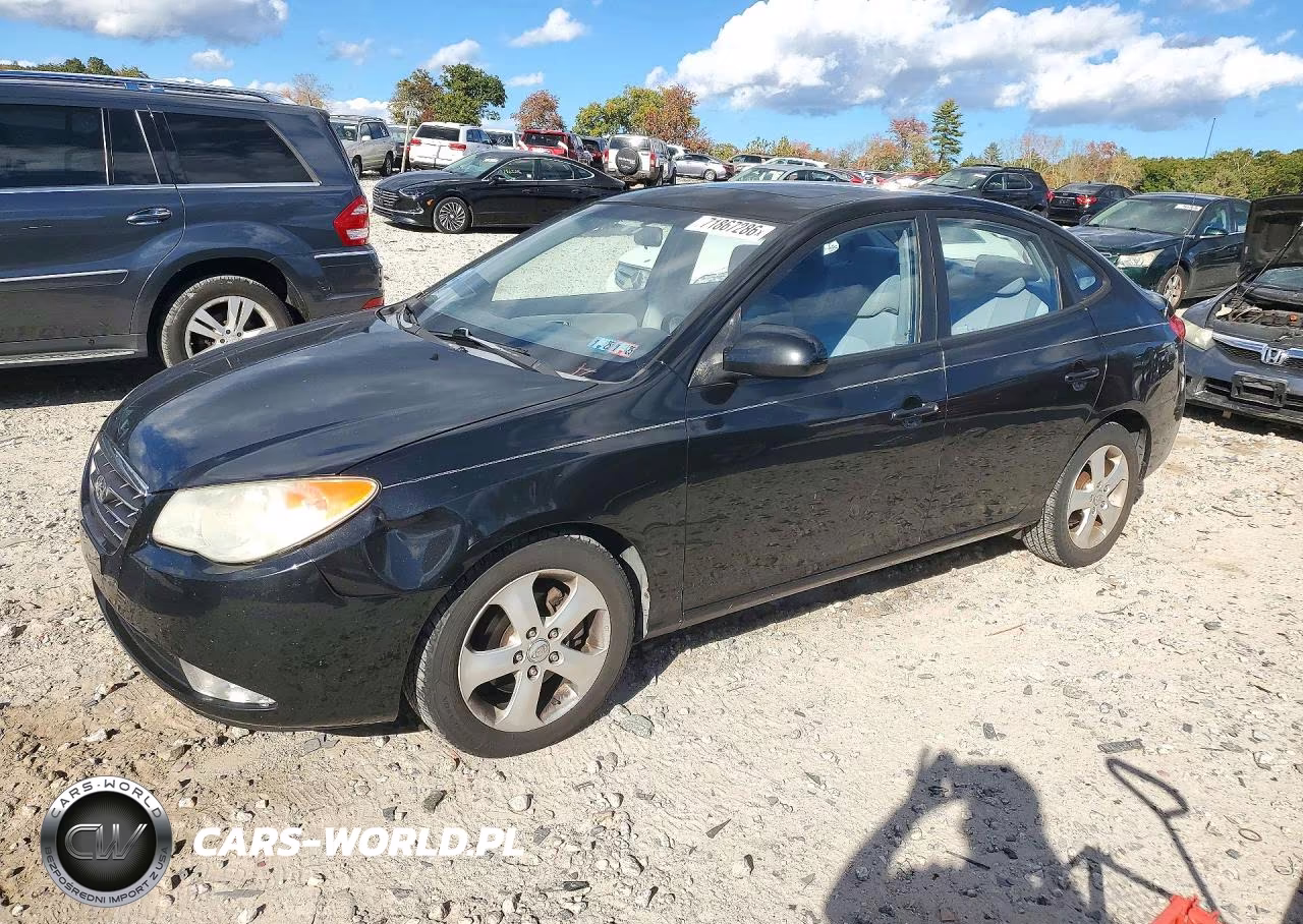 2007 Hyundai Elantra Gls VIN:KMHDU46D77U100358 - 1