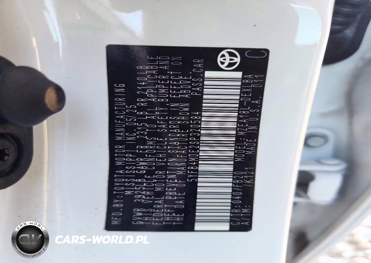2025 Toyota Corolla Le VIN:5YFB4MDE2SP320584 - 13