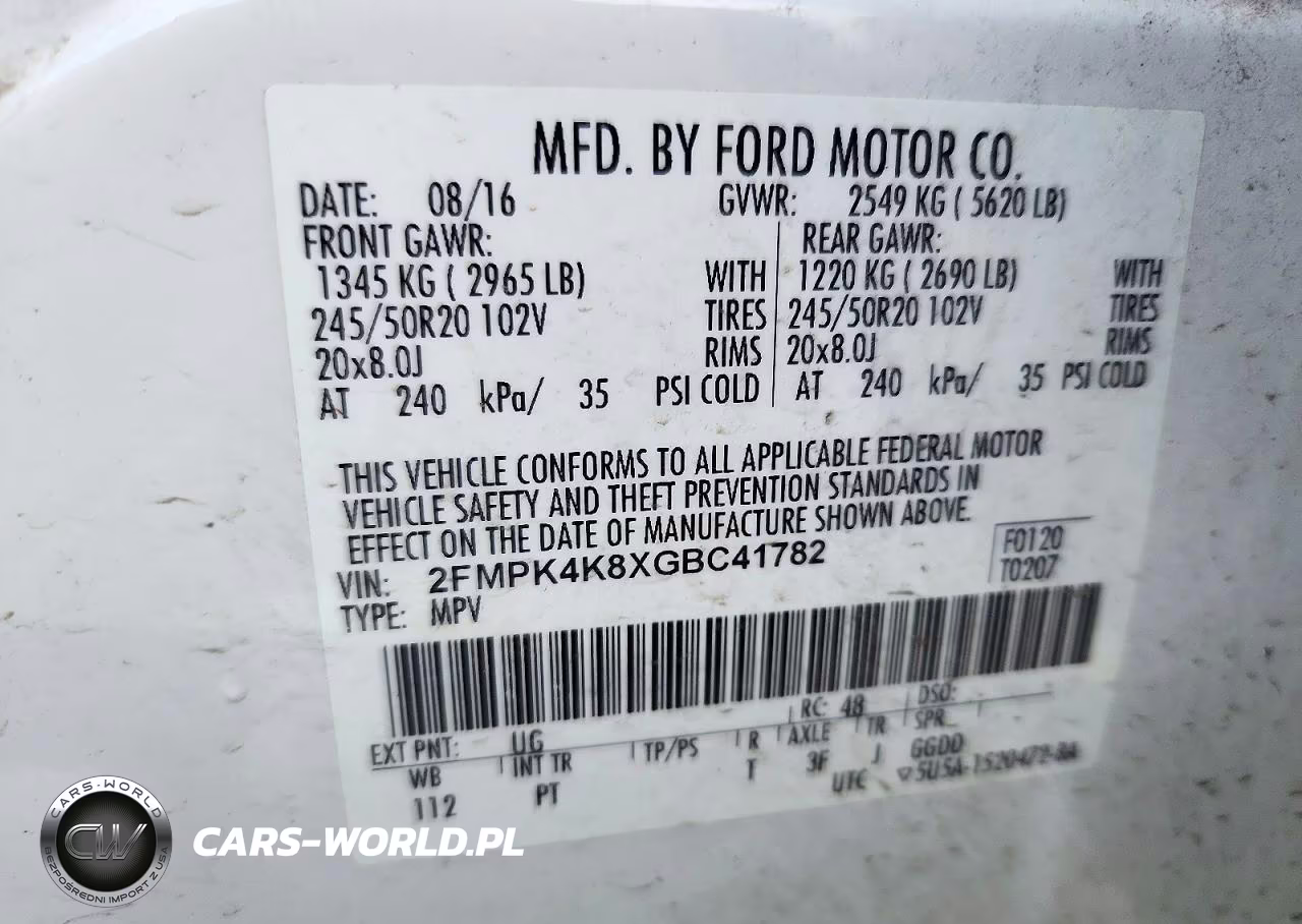 2016 Ford Edge Titanium VIN:2FMPK4K8XGBC41782 - 13