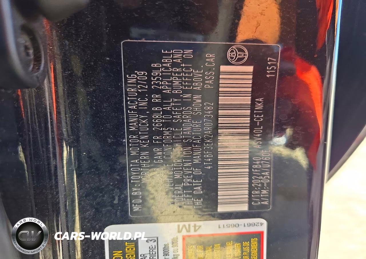 2010 Toyota Camry Le VIN:4T4BF3EK2AR073482 - 12