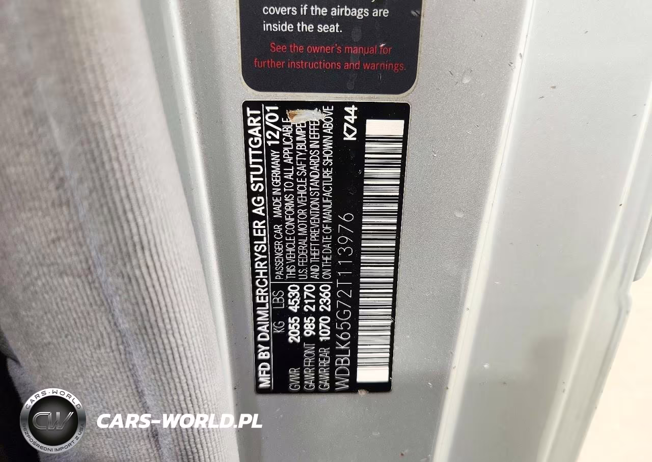 2002 Mercedes-Benz Clk 320 VIN:WDBLK65G72T113976 - 12