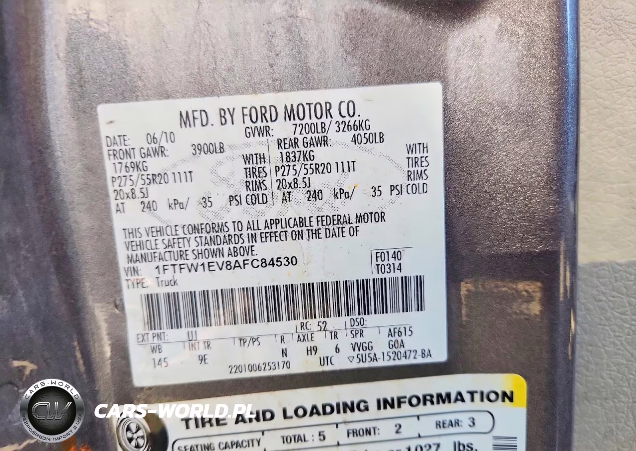 2010 Ford F150 Supercrew VIN:1FTFW1EV8AFC84530 - 12