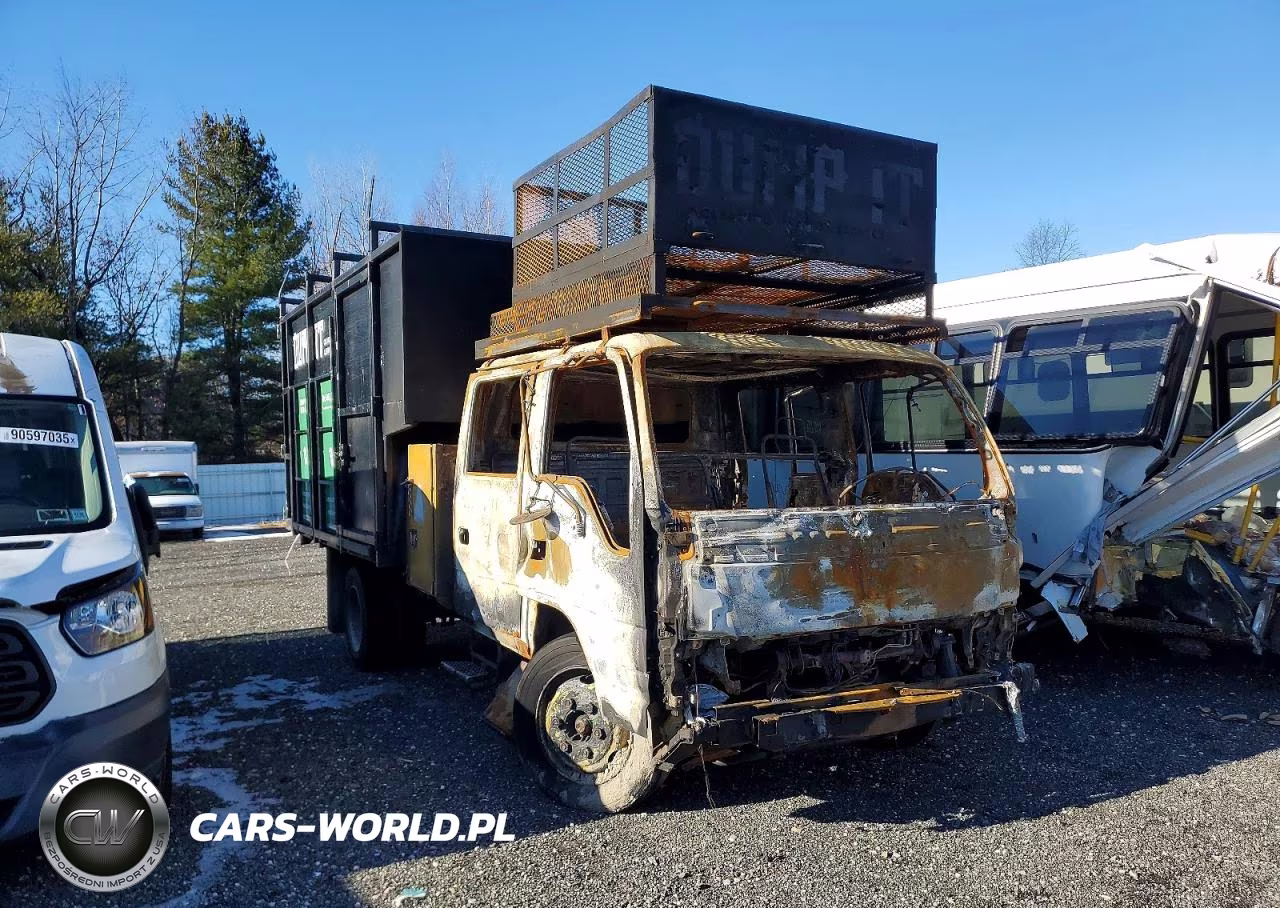 2006 Isuzu Nqr Crew Cab Dump Flatbed Truck VIN:JALE5J16167901456 - 1