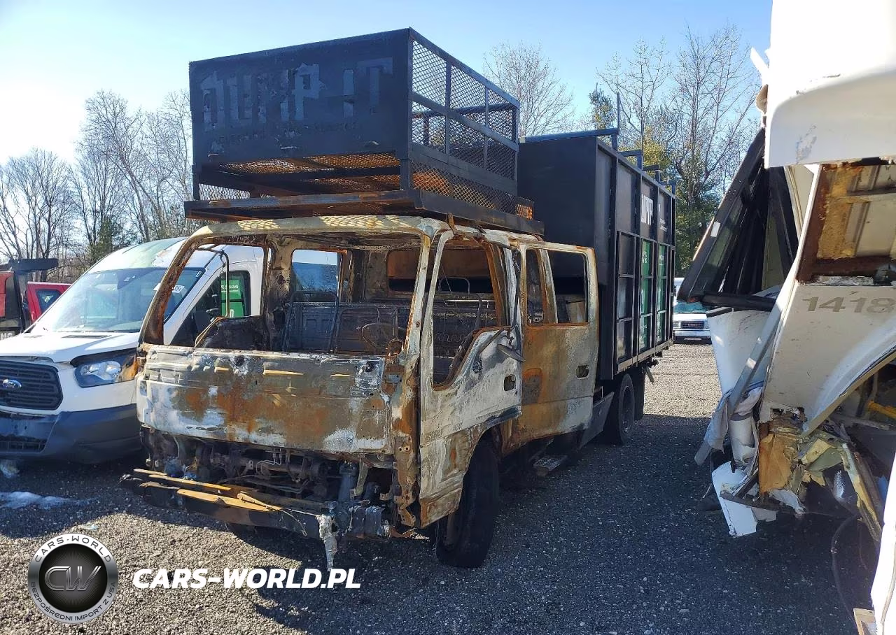 2006 Isuzu Nqr Crew Cab Dump Flatbed Truck VIN:JALE5J16167901456 - 2