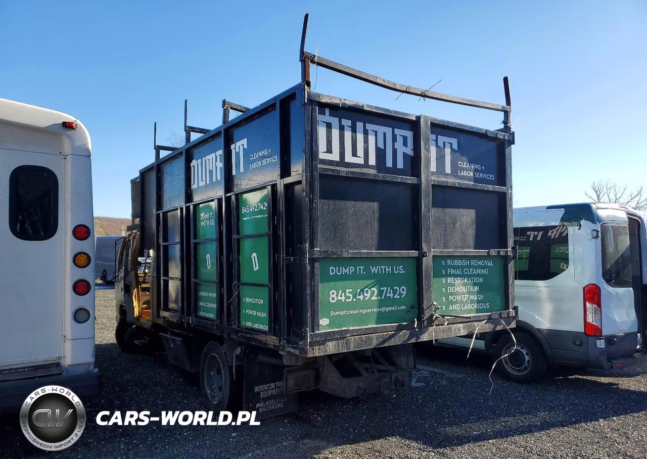 2006 Isuzu Nqr Crew Cab Dump Flatbed Truck VIN:JALE5J16167901456 - 3