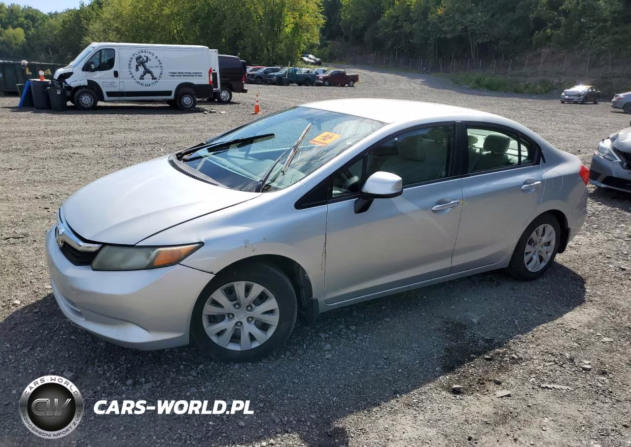 2012 Honda Civic Lx VIN:2HGFB2F5XCH563223 - 1
