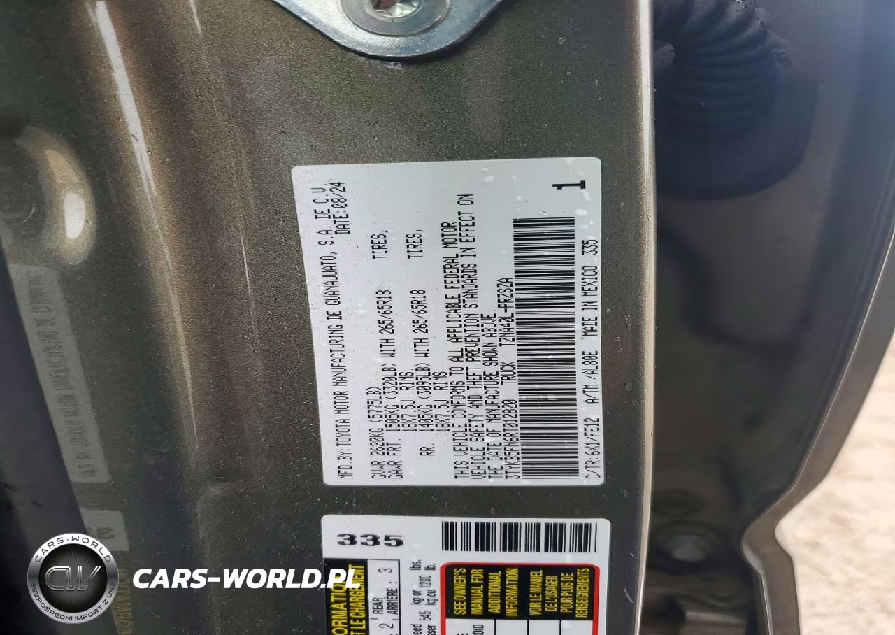 2024 Toyota Tacoma Trd Sport VIN:3TYKB5FN6RT012820 - 12