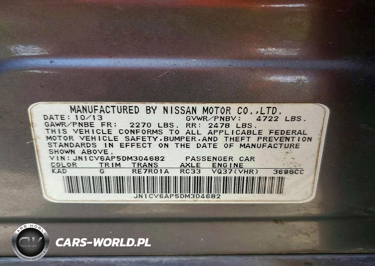 2013 Infiniti G37 Sedan Journey VIN:JN1CV6AP5DM304682 - 12