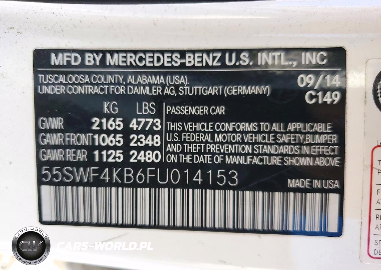 2015 Mercedes-Benz C 300 4Matic VIN:55SWF4KB6FU014153 - 12