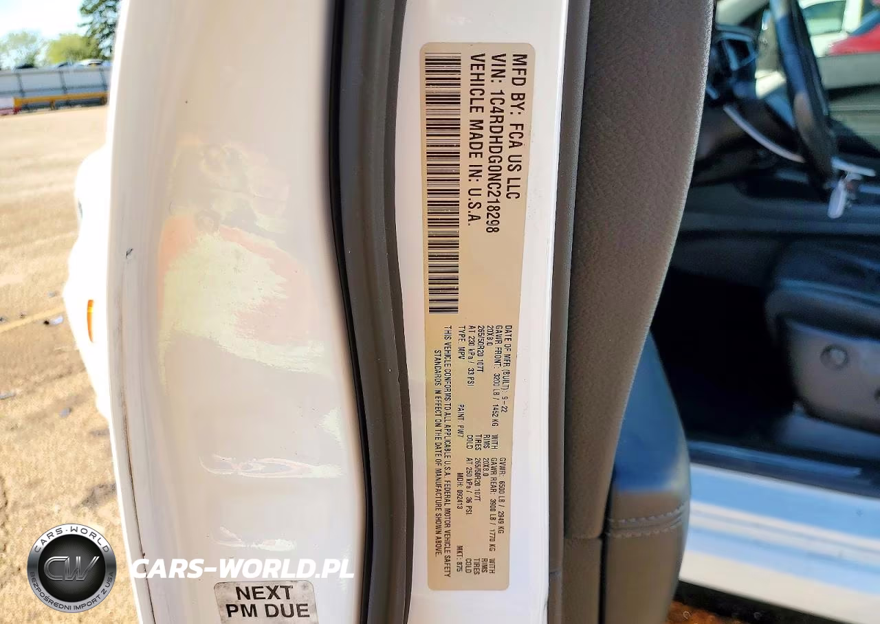 2022 Dodge Durango Gt VIN:1C4RDHDG0NC218298 - 13