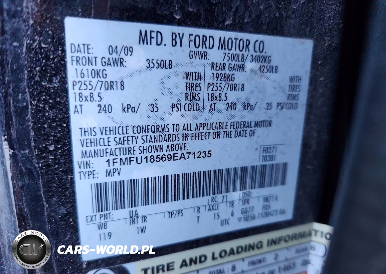 2009 Ford Expedition Eddie Bauer VIN:1FMFU18569EA71235 - 13