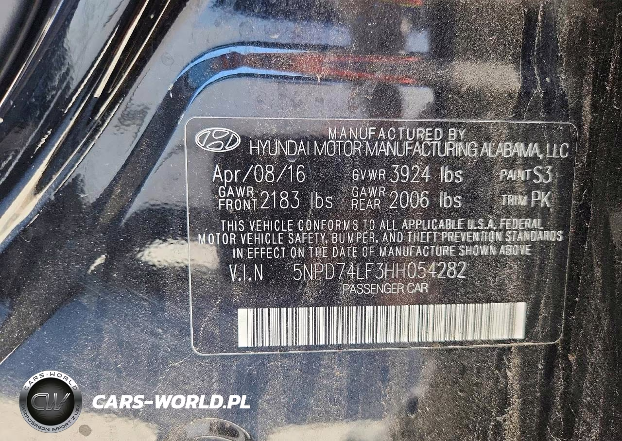 2017 Hyundai Elantra Se VIN:5NPD74LF3HH054282 - 12