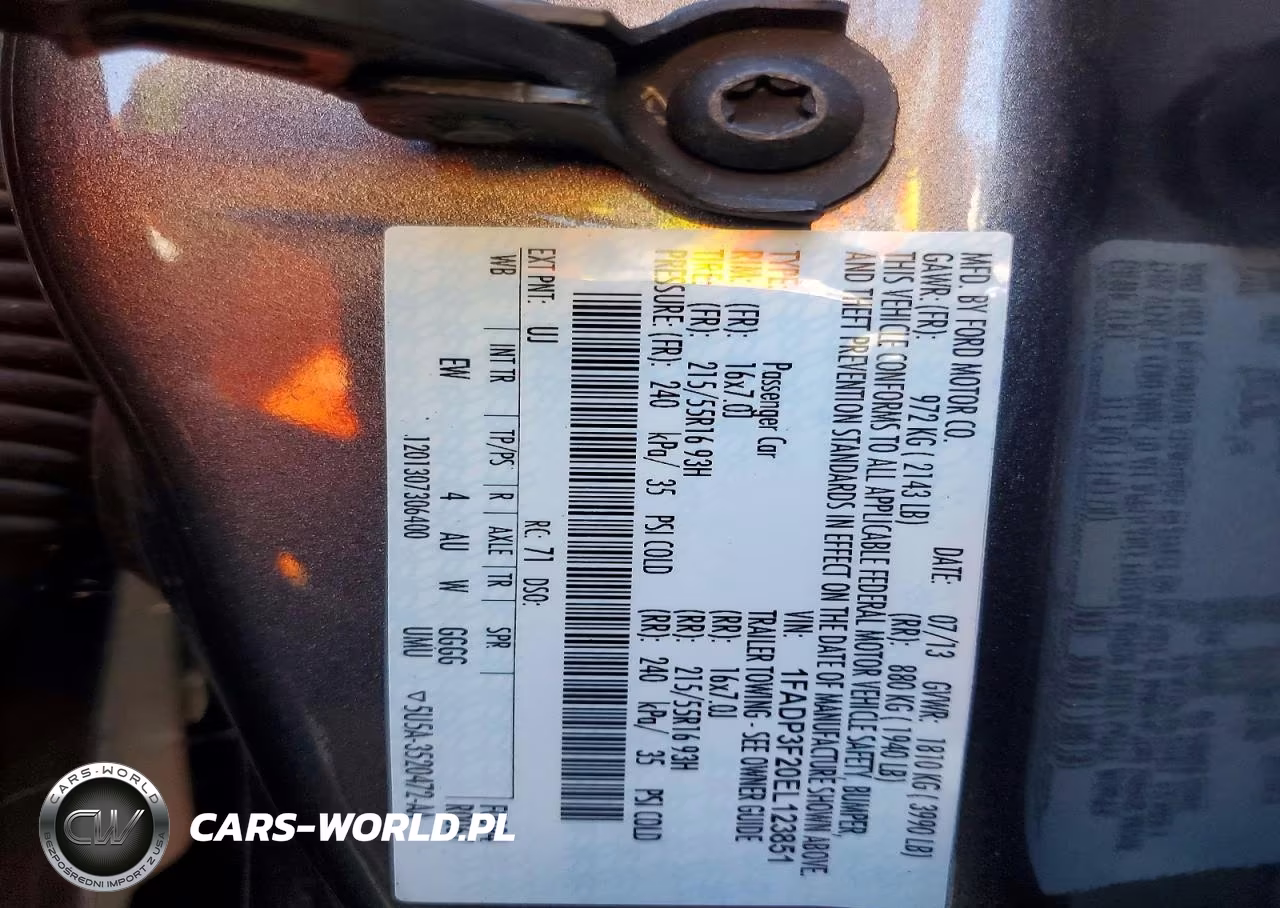 2014 Ford Focus Se VIN:1FADP3F20EL123851 - 12
