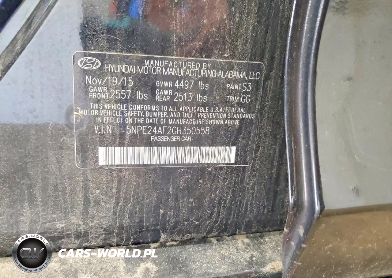 2016 Hyundai Sonata Se VIN:5NPE24AF2GH350558 - 12