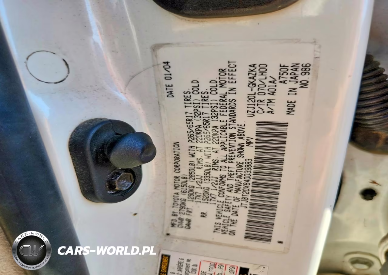 2004 Lexus Gx 470 VIN:JTJBT20X840039883 - 13