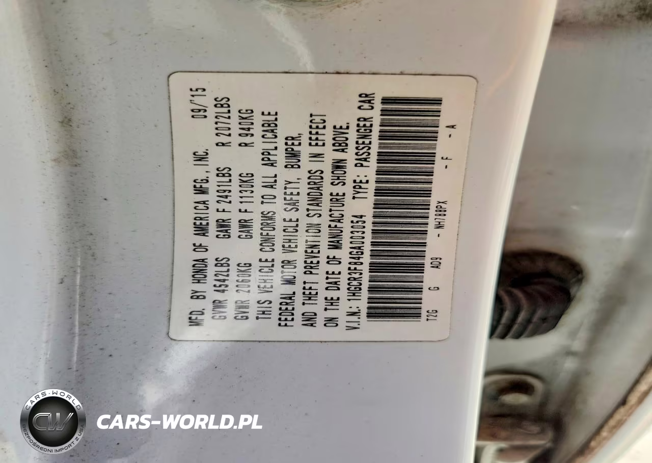2016 Honda Accord Exl VIN:1HGCR3F84GA003054 - 12