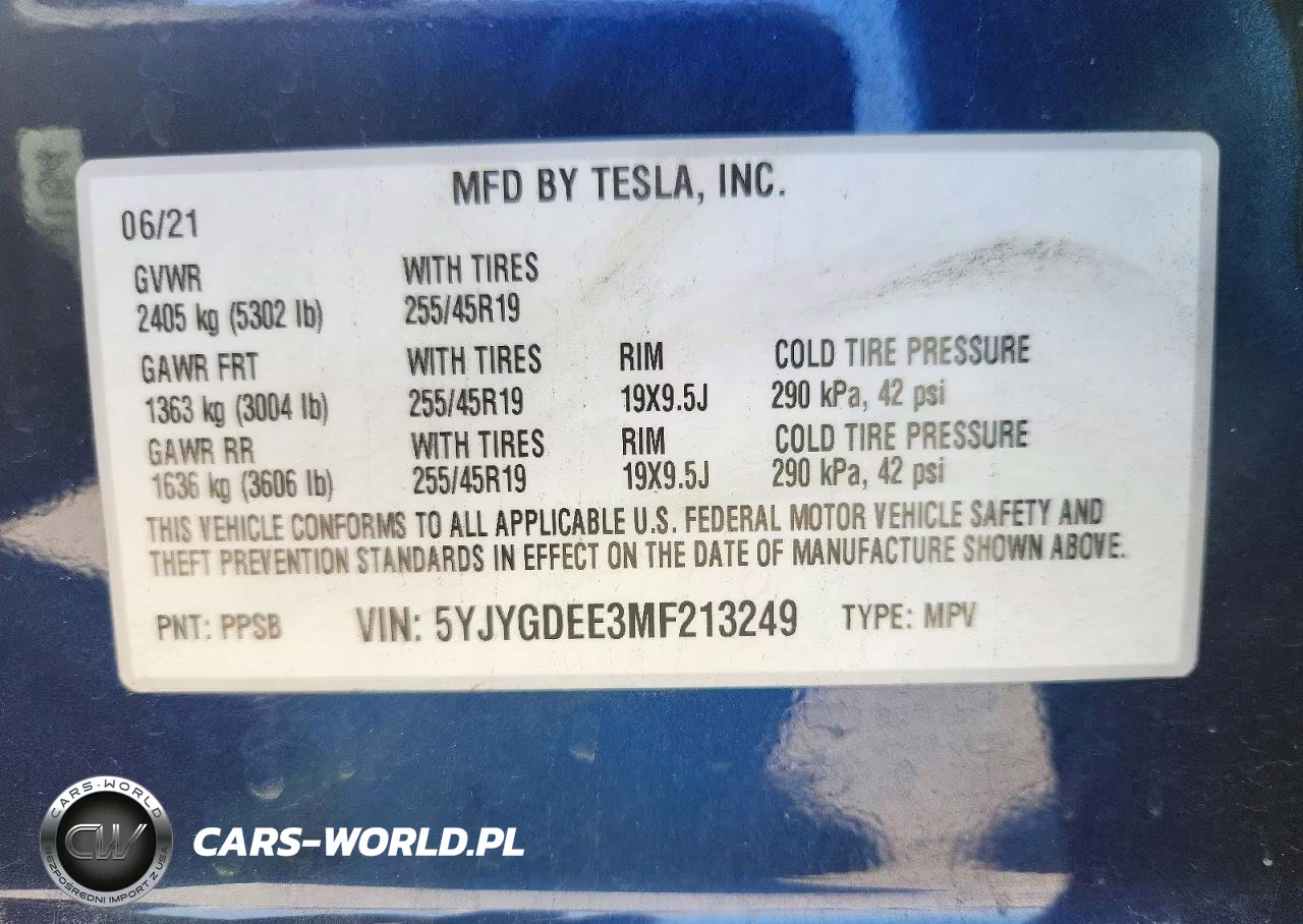 2021 Tesla Model Y VIN:5YJYGDEE3MF213249 - 13
