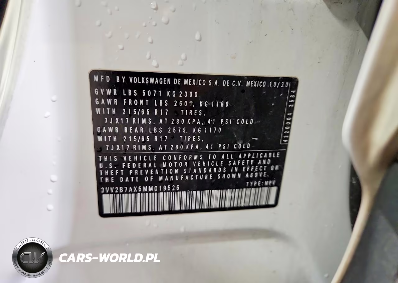 2021 Volkswagen Tiguan Se VIN:3VV2B7AX5MM019526 - 13