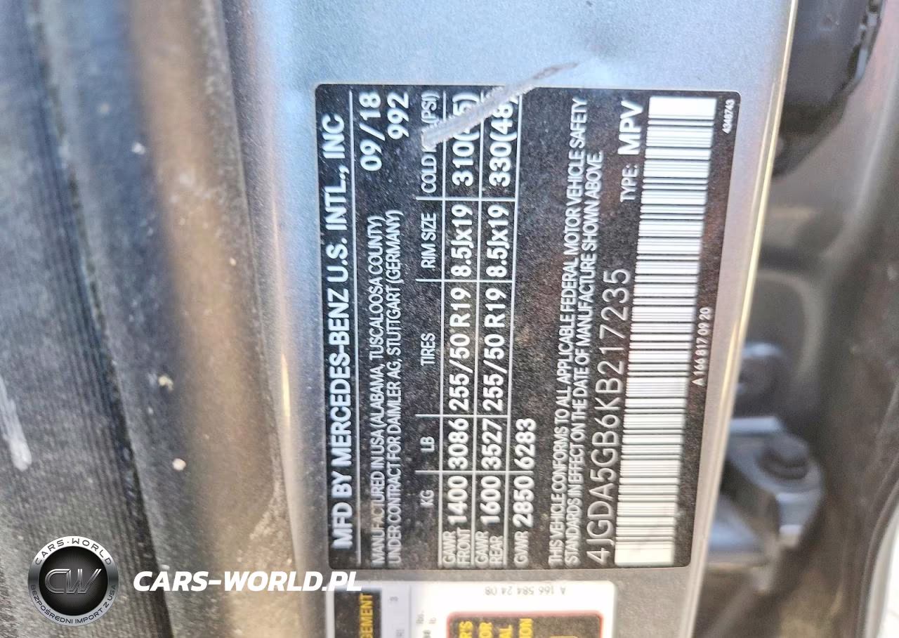 2019 Mercedes-Benz Gle 400 4Matic VIN:4JGDA5GB6KB217235 - 12