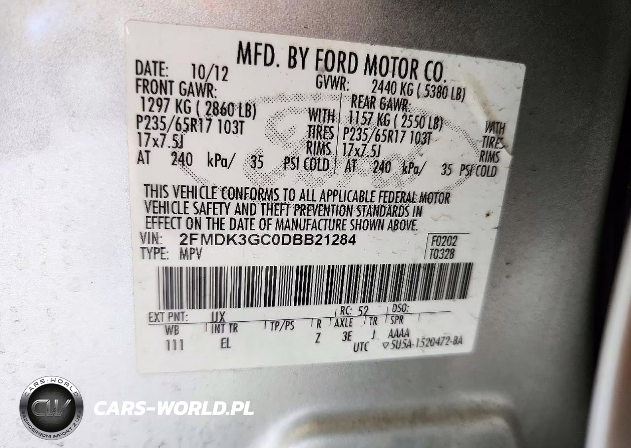 2013 Ford Edge Se VIN:2FMDK3GC0DBB21284 - 13