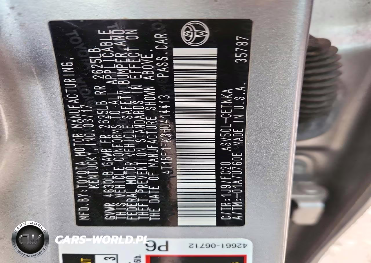 2017 Toyota Camry Le VIN:4T1BF1FK3HU414413 - 12