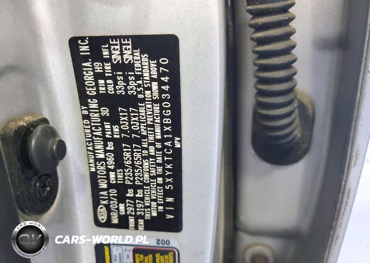 2011 Kia Sorento Lx VIN:5XYKTCA1XBG034470 - 13