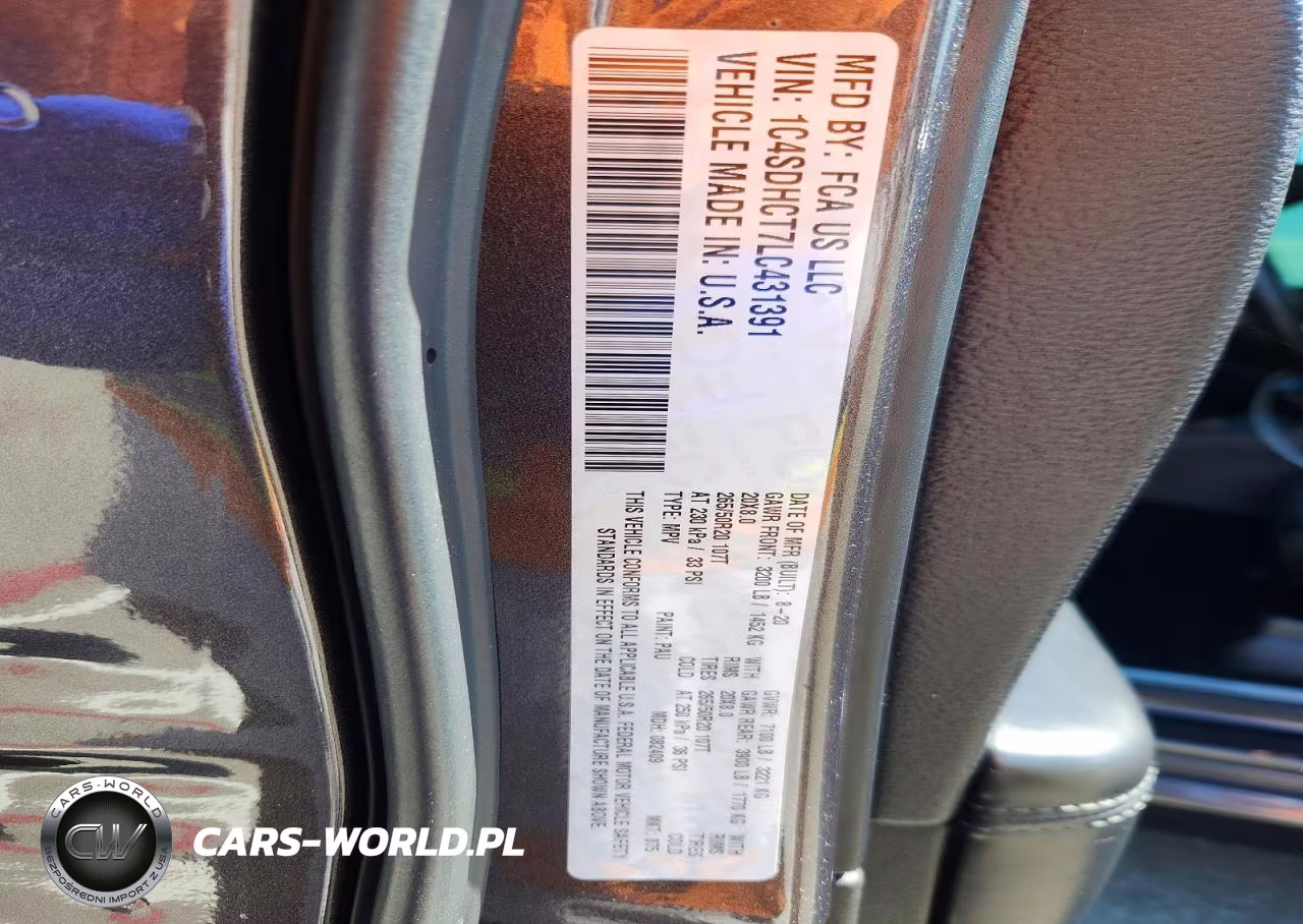 2020 Dodge Durango R-T VIN:1C4SDHCT7LC431391 - 13
