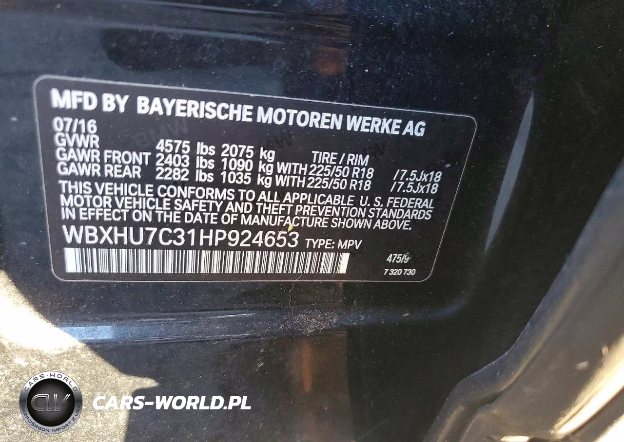 2017 BMW X1 Sdrive28I VIN:WBXHU7C31HP924653 - 13