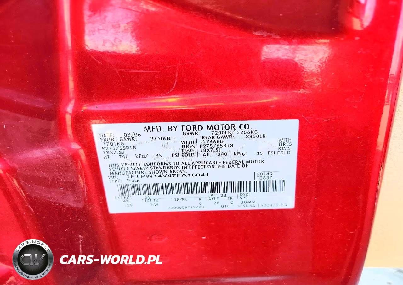 2007 Ford F150 Supercrew VIN:1FTPW14V47FA16041 - 12