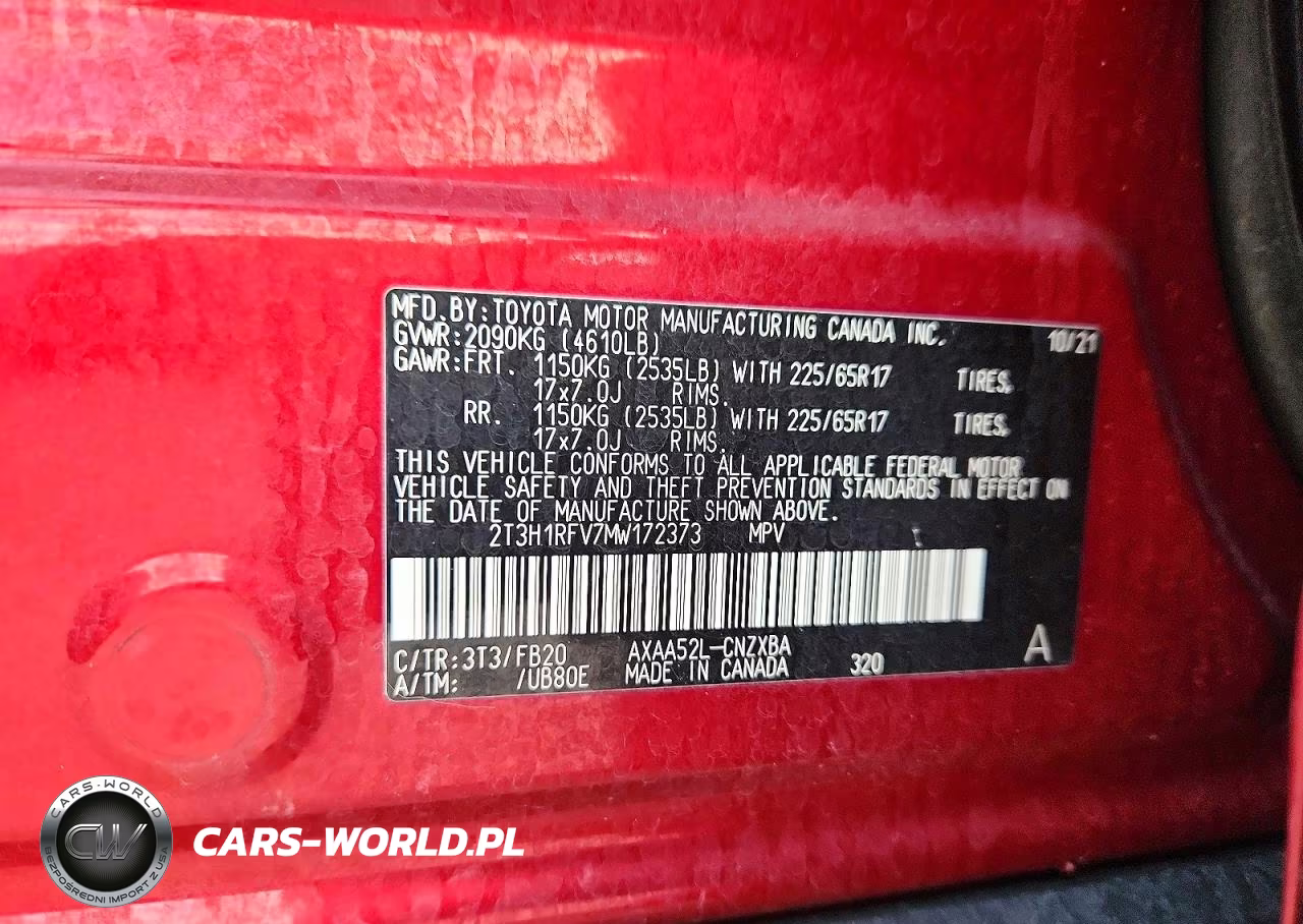 2021 Toyota Rav4 Le VIN:2T3H1RFV7MW172373 - 13