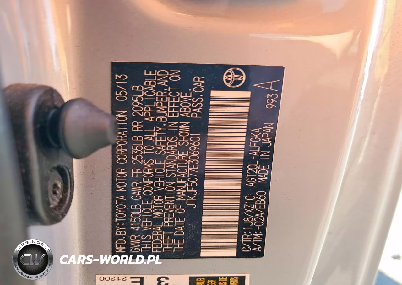 2014 Scion Tc 10 Series VIN:JTKJF5C77E3069601 - 12