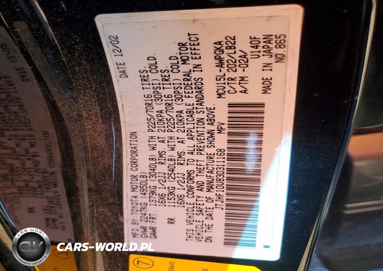 2003 Lexus Rx 300 VIN:JTJHF10U830311168 - 13