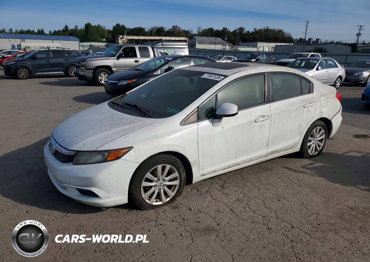 2012 Honda Civic Ex VIN:2HGFB2F86CH327310 - 1