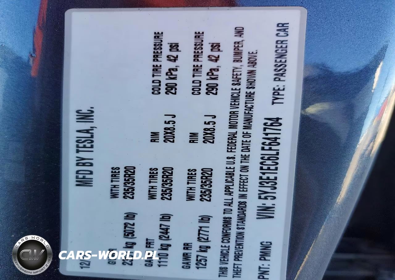 2020 Tesla Model 3 VIN:5YJ3E1EC6LF641764 - 12
