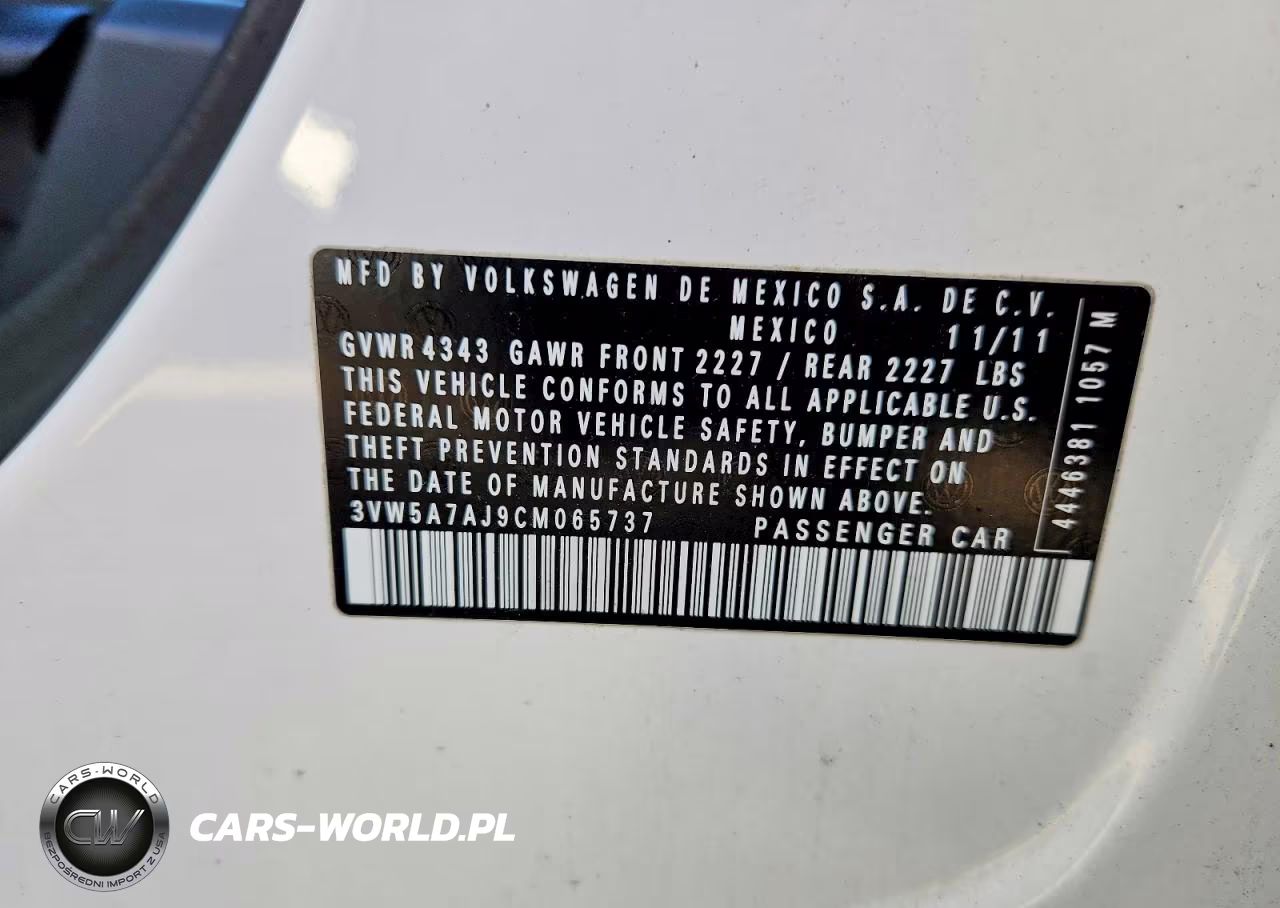 2012 Volkswagen Jetta Gli VIN:3VW5A7AJ9CM065737 - 12
