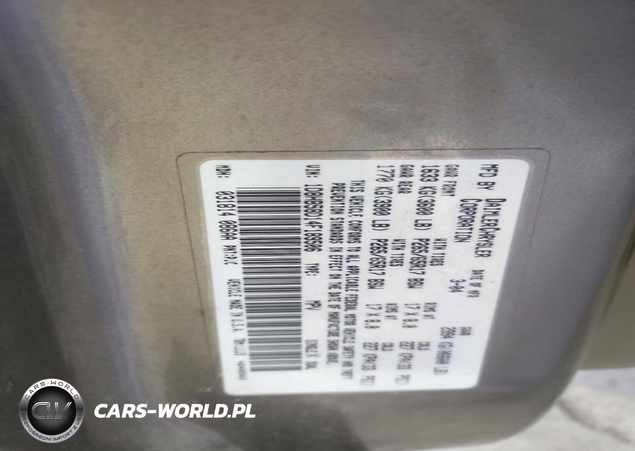 2004 Dodge Durango Limited VIN:1D8HB58D14F189506 - 13