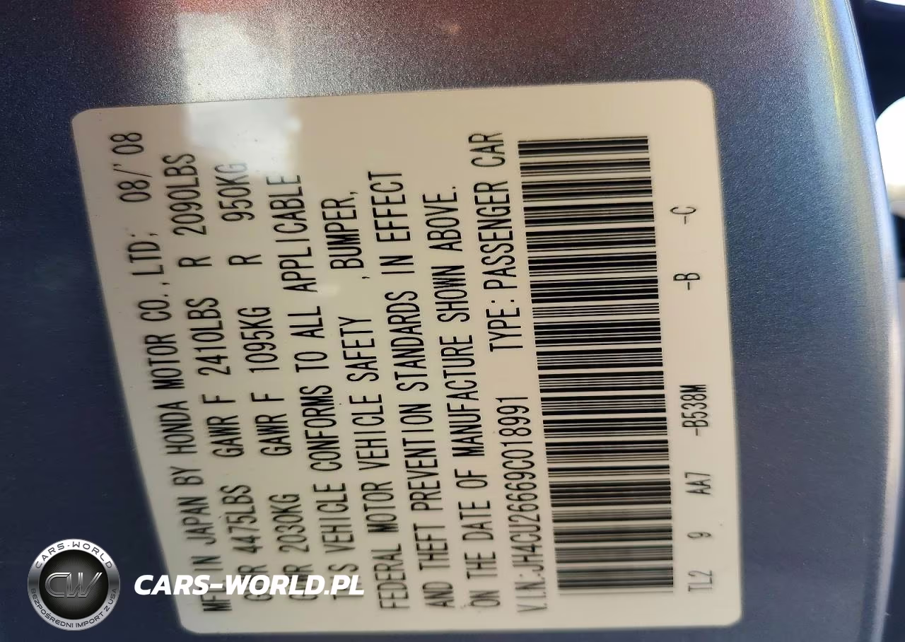 2009 Acura Tsx VIN:JH4CU26669C018991 - 12