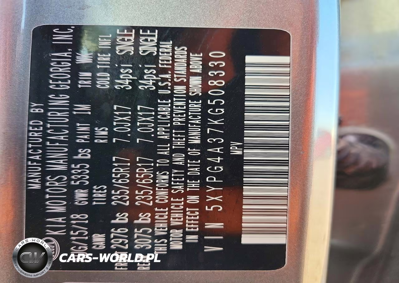 2019 Kia Sorento Lx VIN:5XYPG4A37KG508330 - 13