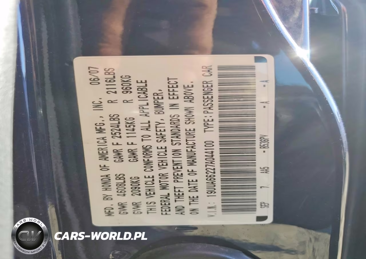 2007 Acura Tl VIN:19UUA66227A044100 - 12