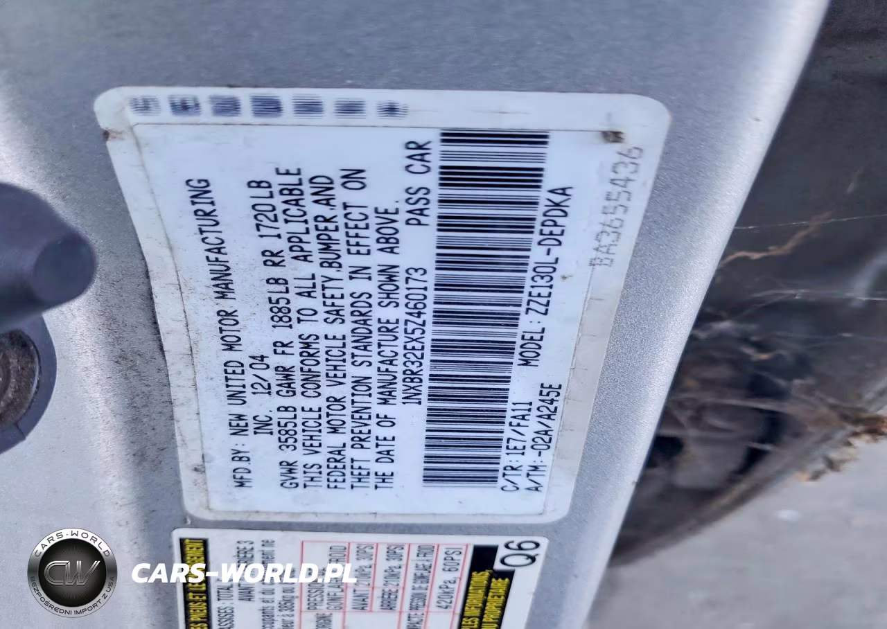 2005 Toyota Corolla Ce VIN:1NXBR32EX5Z460173 - 12