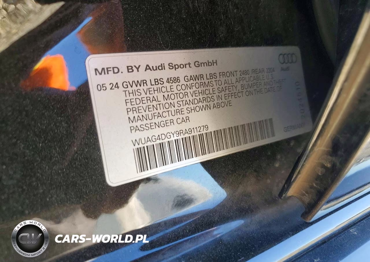 2024 Audi Rs3 VIN:WUAG4DGY9RA911279 - 12