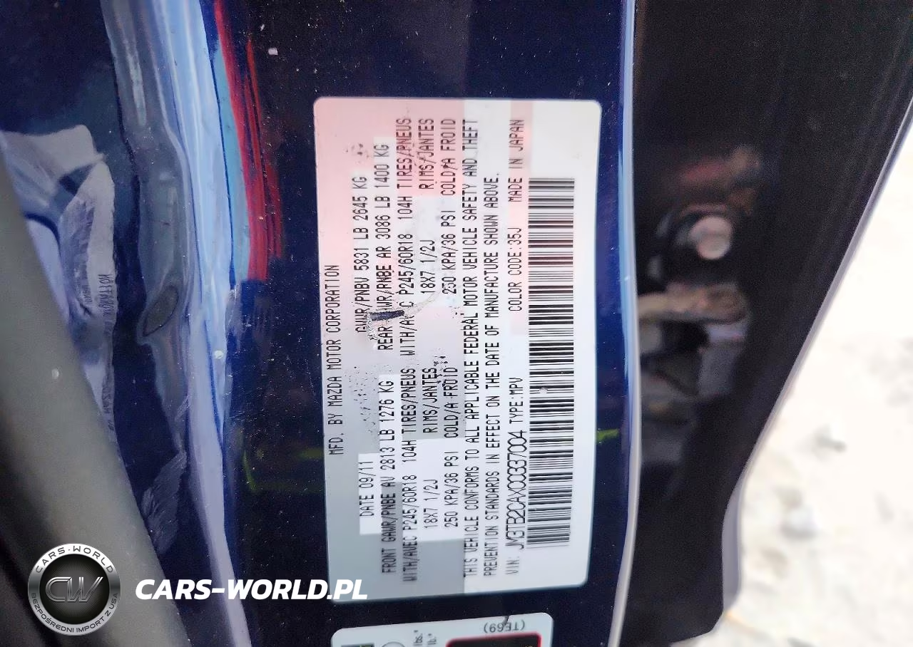 2012 Mazda Cx-9 VIN:JM3TB2CAXC0337004 - 13