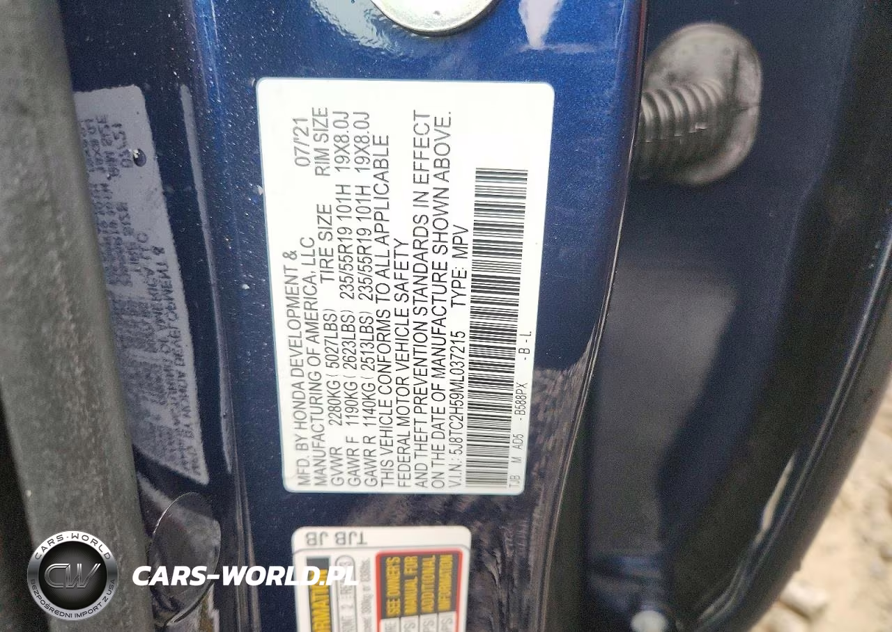 2021 Acura Rdx Technology VIN:5J8TC2H59ML037215 - 12
