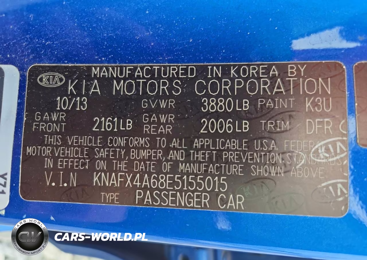 2014 Kia Forte Lx VIN:KNAFX4A68E5155015 - 12