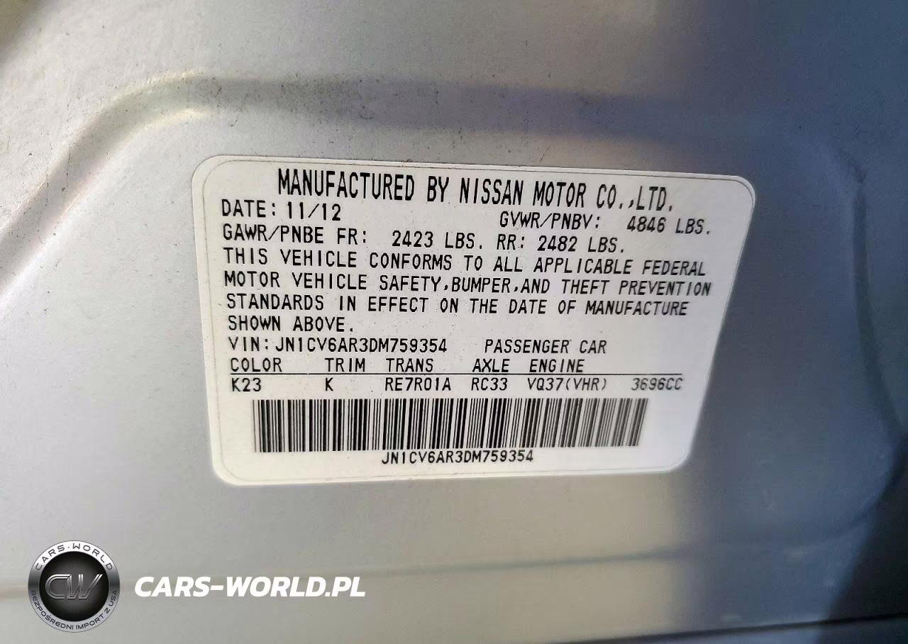 2013 Infiniti G37 Sedan X VIN:JN1CV6AR3DM759354 - 13