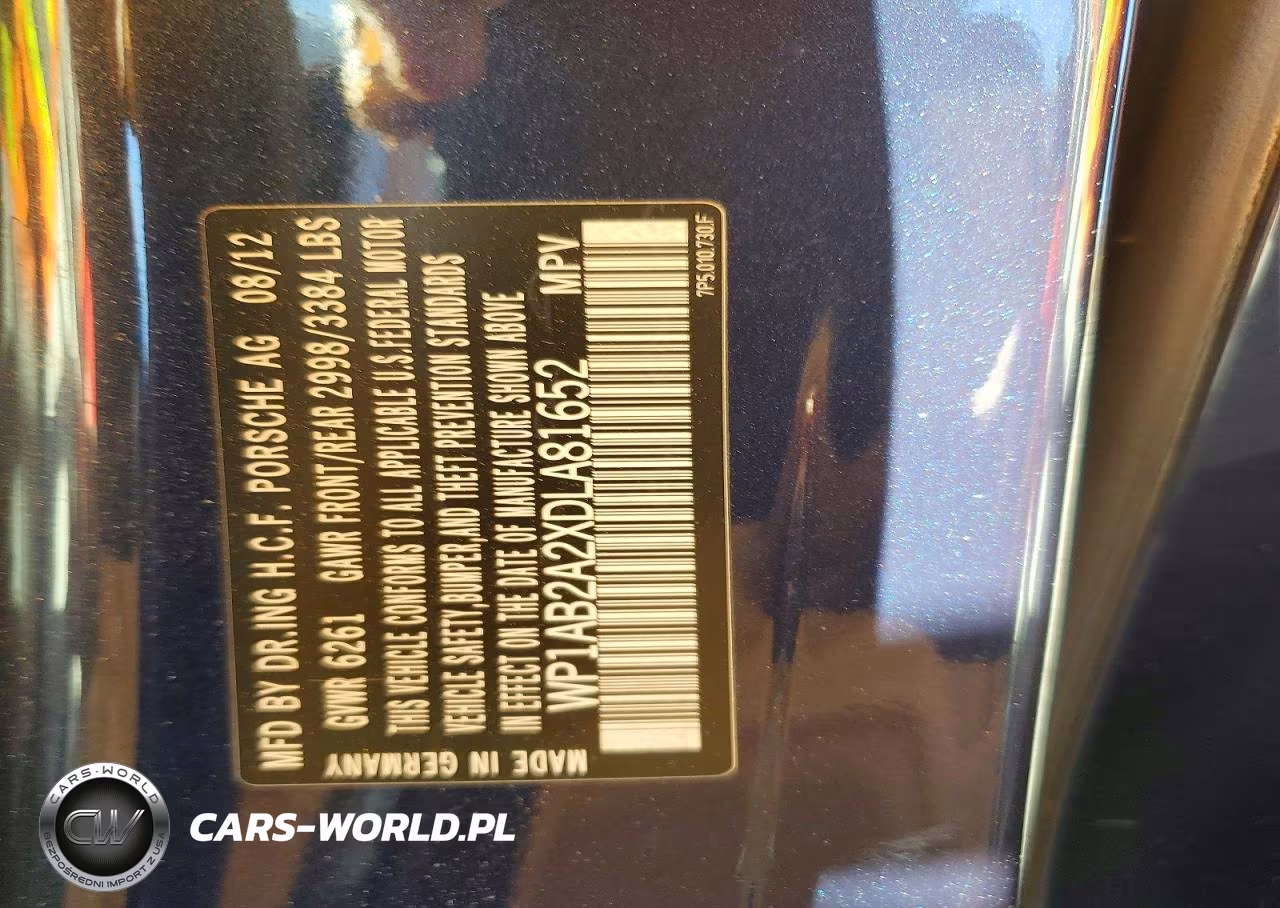 2013 Porsche Cayenne S VIN:WP1AB2A2XDLA81652 - 13