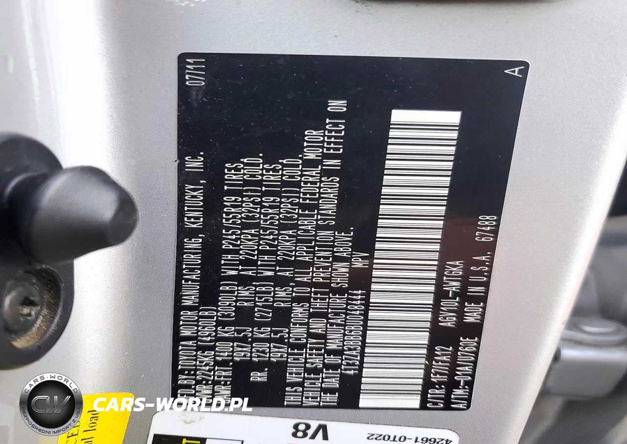 2011 Toyota Venza Fwd 4Cyl VIN:4T3ZA3BB6BU048444 - 13