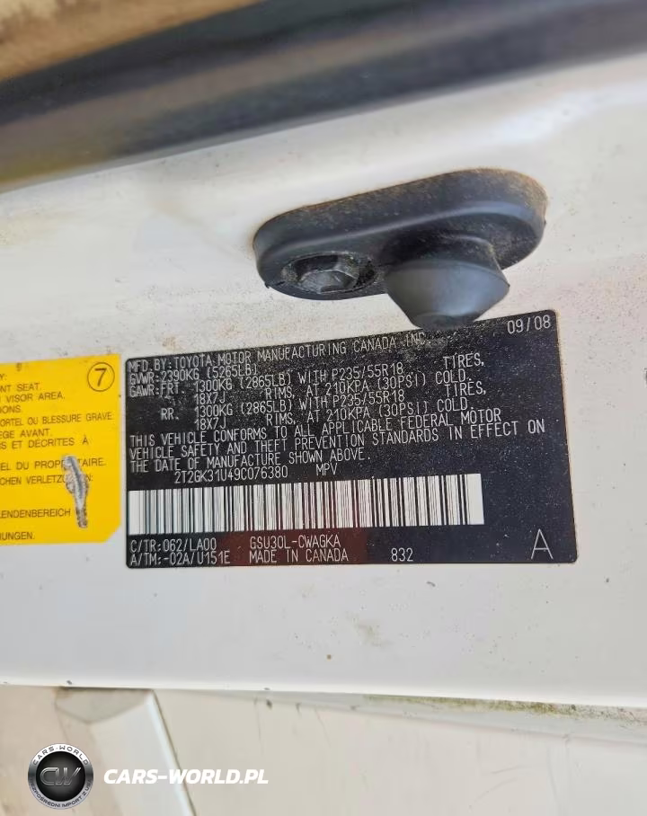 2009 Lexus Rx 350 VIN:2T2GK31U49C076380 - 13