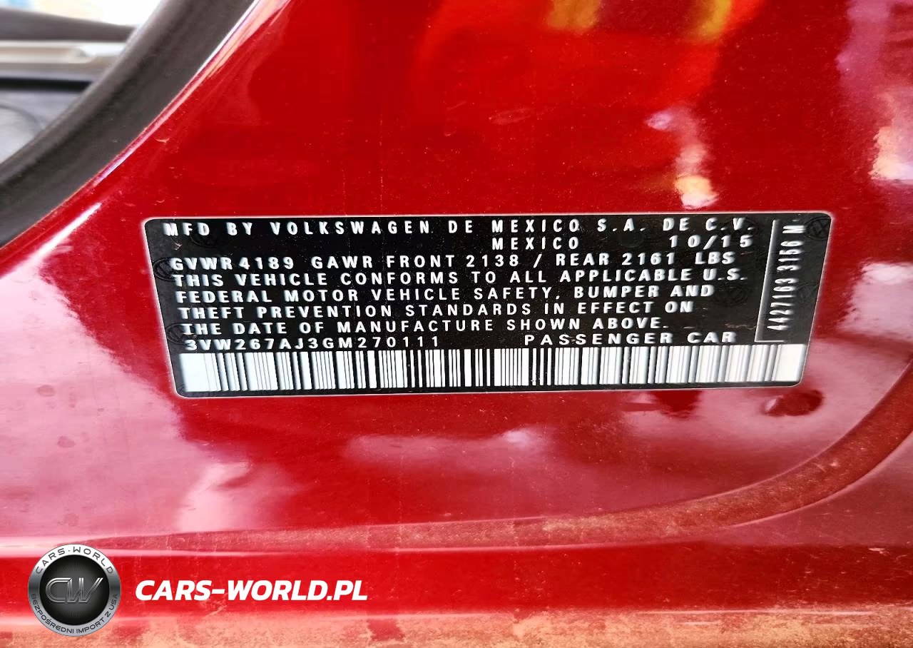 2016 Volkswagen Jetta S VIN:3VW267AJ3GM270111 - 12